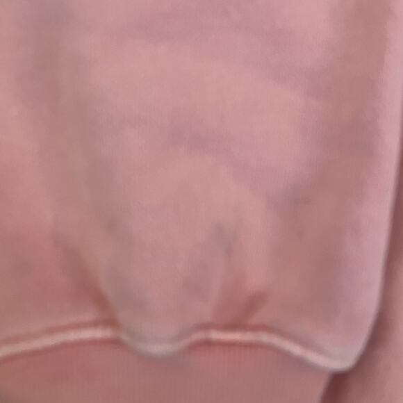 AGOLDE Light Pink Ombre Cropped Sweatshirt Medium - Picture 6 of 6